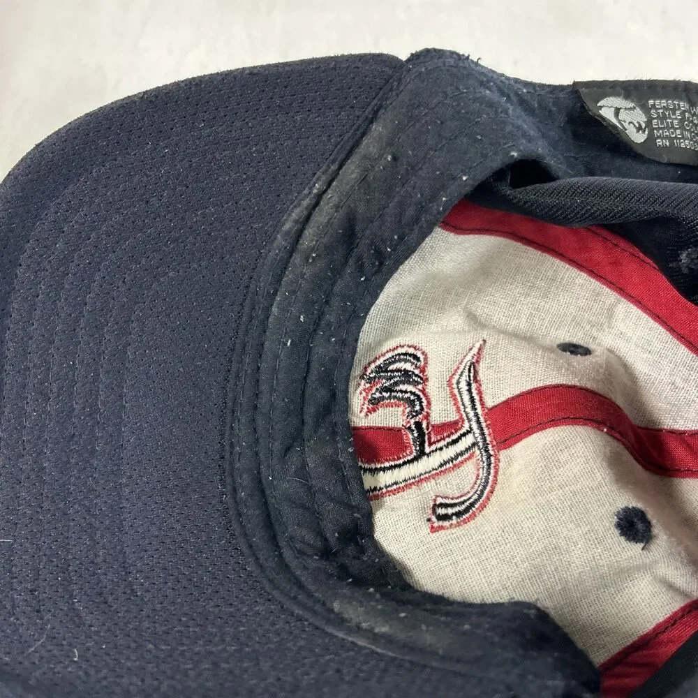 Fersten Worldwide Velvet Black/Navy Blue Mens Hat Adjustable Ball Cap Baseball
